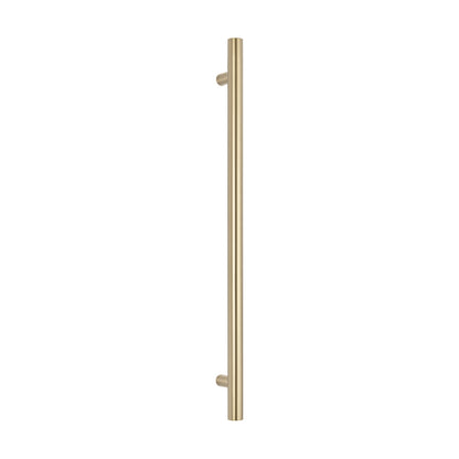 Radiant Vertical Single HEATED Towel Bar 40mm X 950mm Light Gold