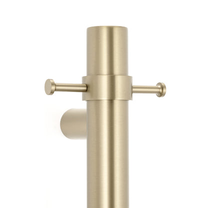 Radiant Vertical Towel Rail Hook for Vertical HEATED Bar Light Gold
