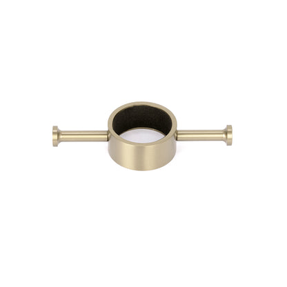 Radiant Vertical Single HEATED Towel Bar 40mm X 950mm Light Gold