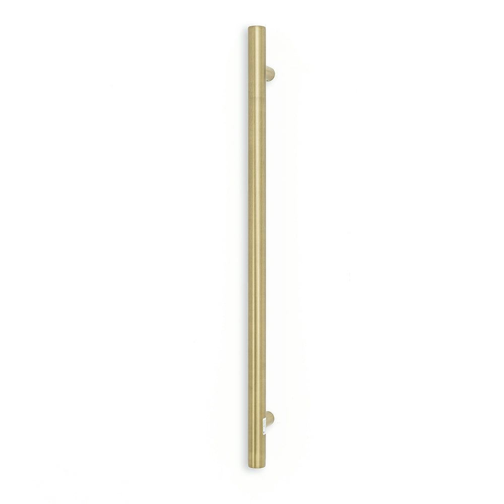 Radiant Light Gold Vertical 950mm Round NON-HEATED Single Bar Towel Rail