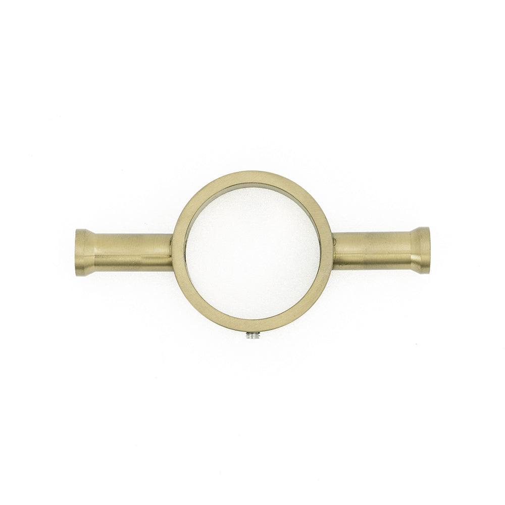 Radiant Light Gold Vertical 950mm Round NON-HEATED Single Bar Towel Rail