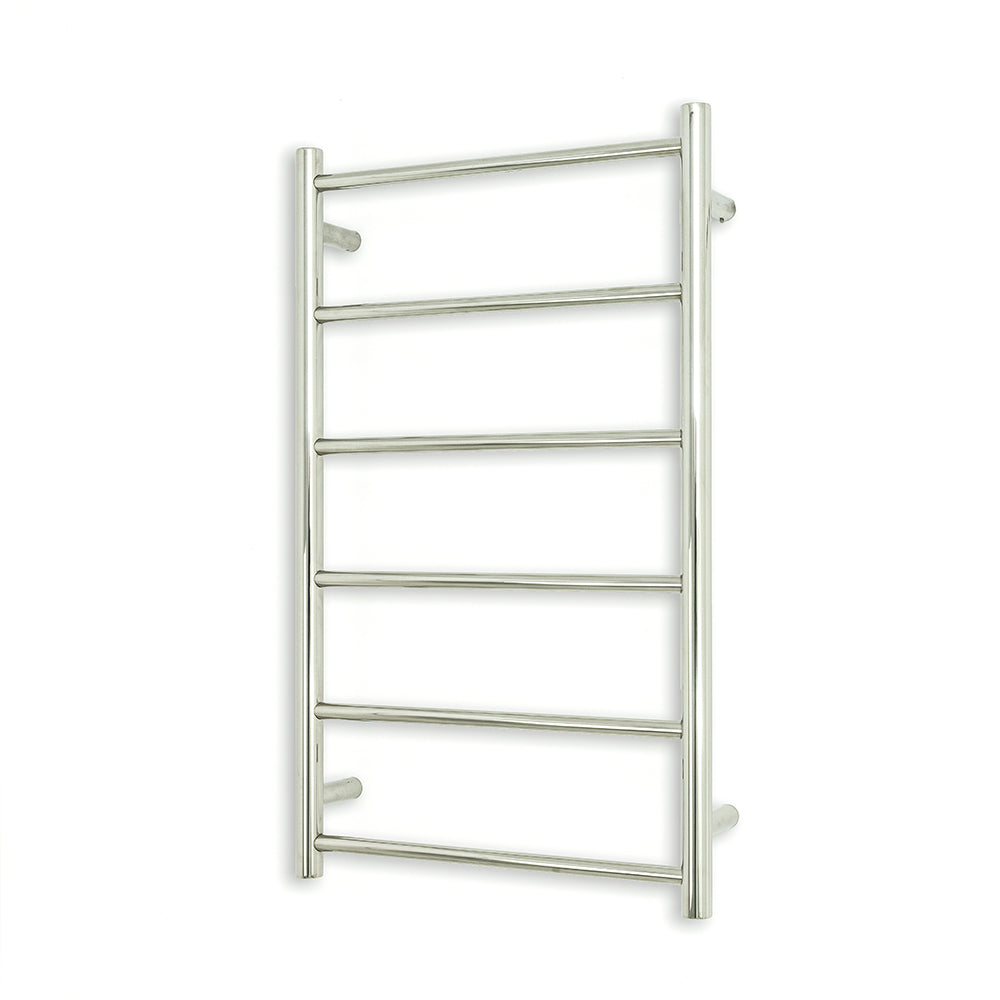 Radiant Polished Chrome 500 x 830mm Round NON-HEATED Towel Rail