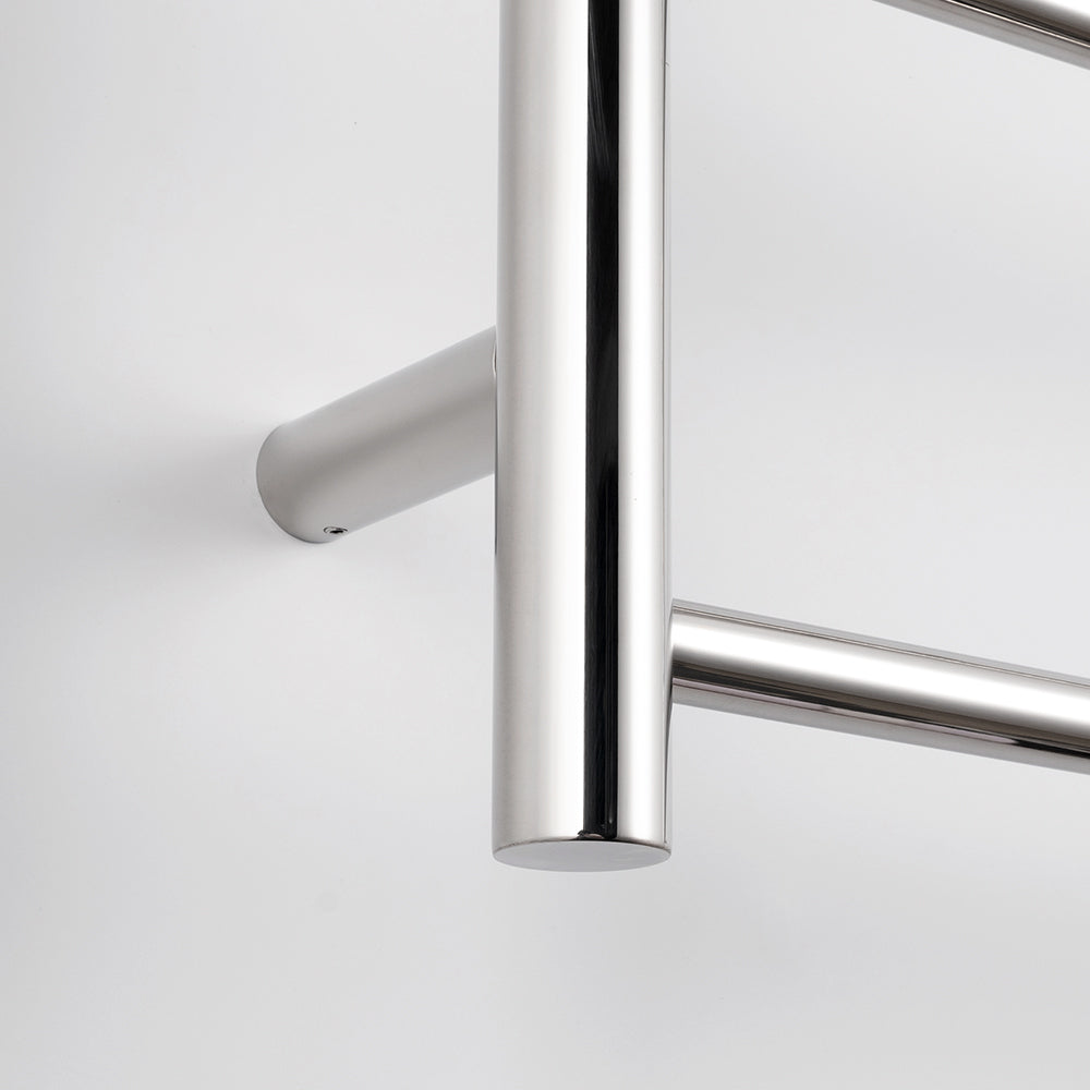Radiant Polished Chrome 750 x 550mm Round NON-HEATED Towel Rail