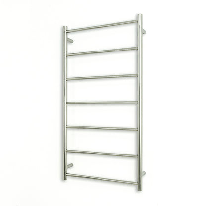 Radiant Polished Chrome 600 x 1130mm Round NON-HEATED Towel Rail