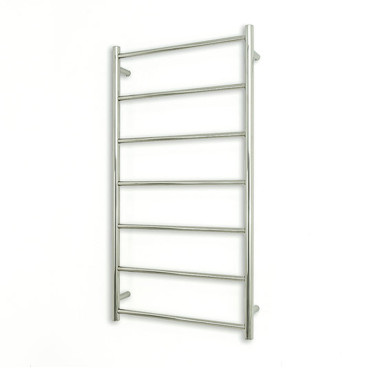 Radiant Polished Chrome 600 x 1130mm Round NON-HEATED Towel Rail