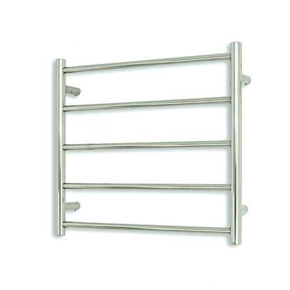 Radiant Polished Chrome 600 x 500mm Round NON-HEATED Towel Rail