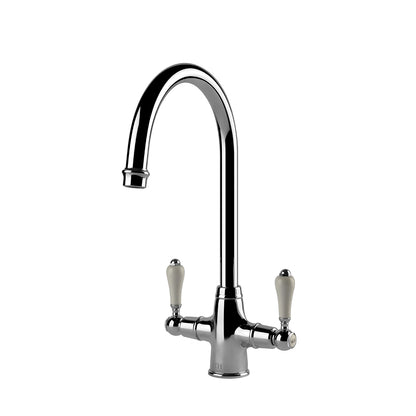 Ludlow Double Sink Mixer - Chrome