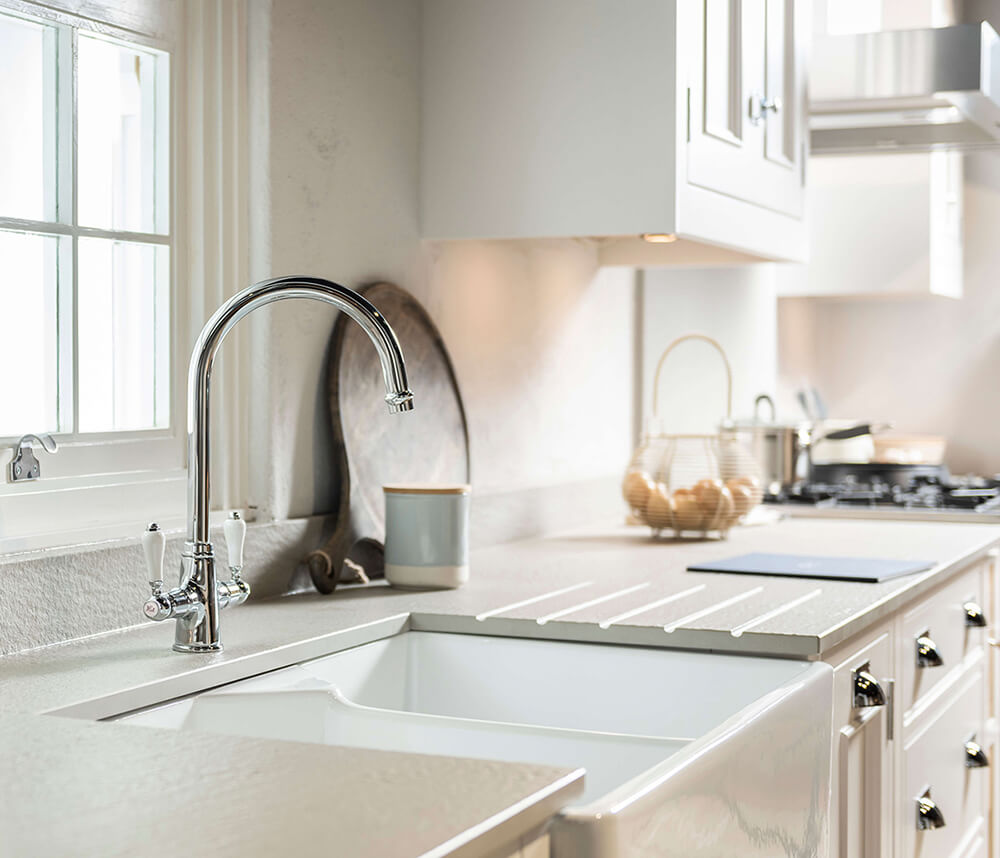 Ludlow Double Sink Mixer - Chrome