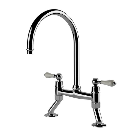 Ludlow Bridge Sink Mixer - Chrome