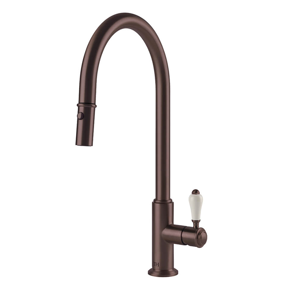 Ludlow Pull Out Sink Mixer - English Bronze