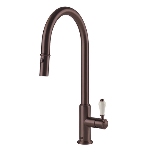 Ludlow Pull Out Sink Mixer - English Bronze