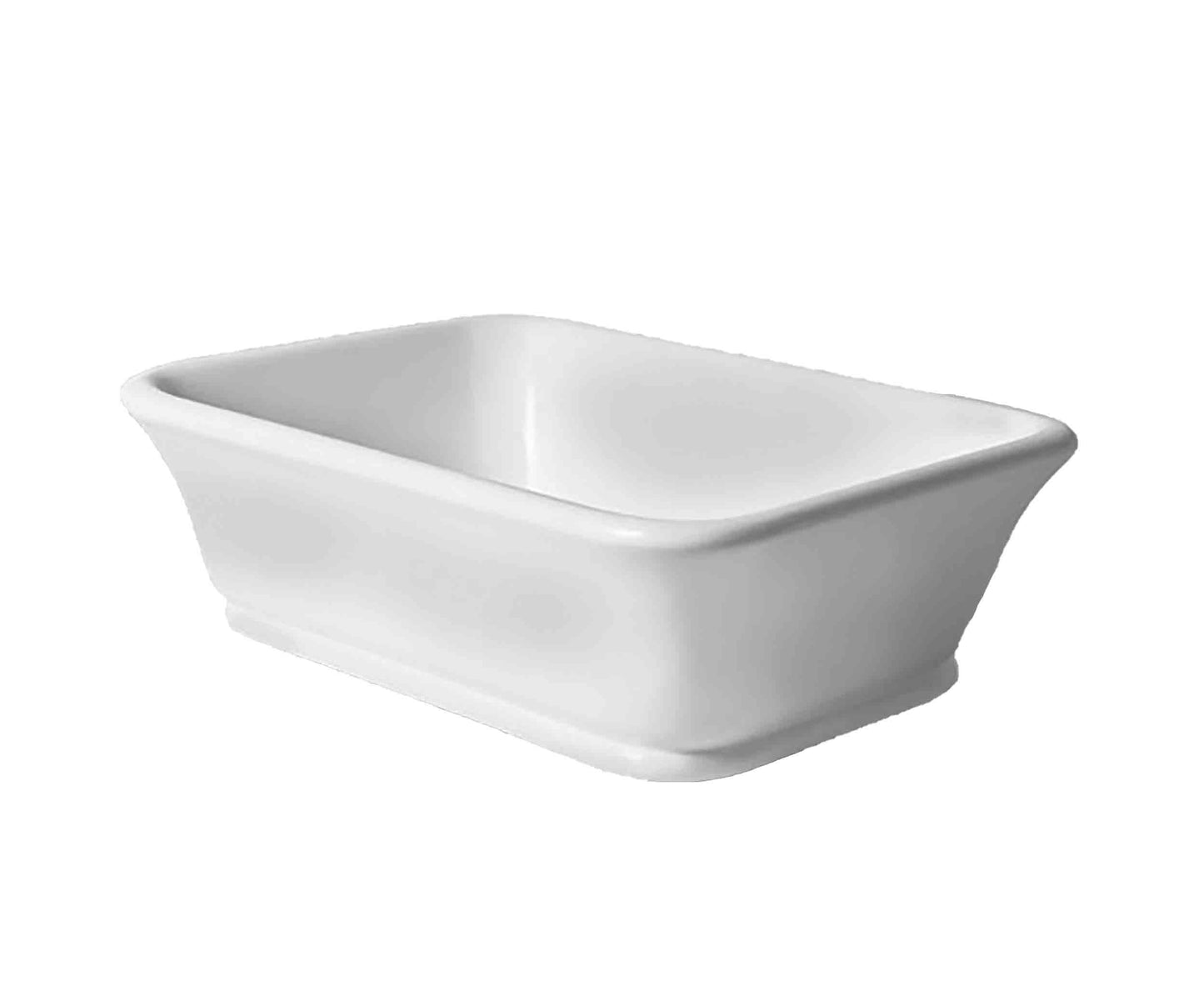 Kirkham 52 x 38 TitanCast Solid Surface Basin - Satin Silk White