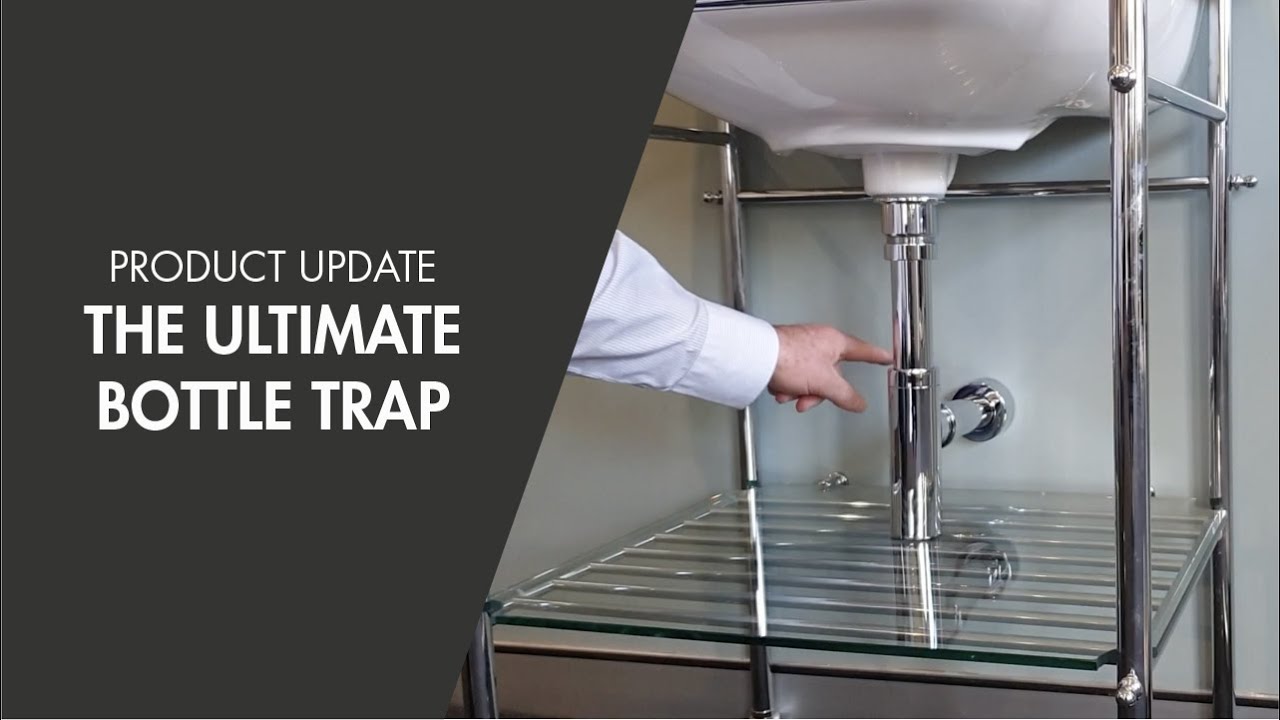 Aurora Adjustable Bottle P Trap - Matte Black