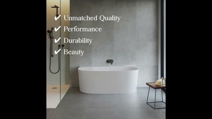 Claremont 170 x 84 MagnaCast Free Standing Bath â€“ Matte White