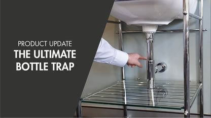 Aurora Adjustable Bottle P Trap - Chrome