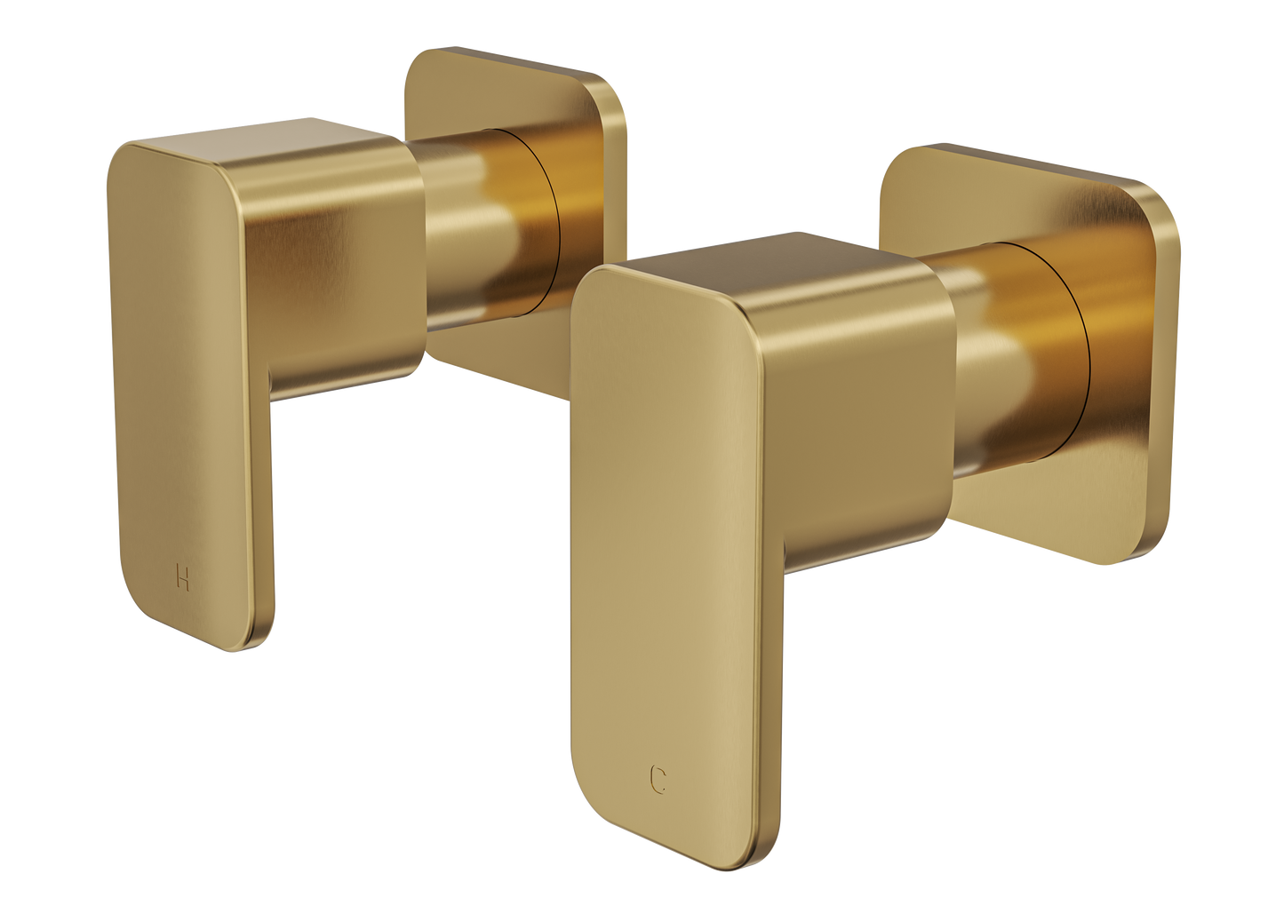 Zia Wall Top Assemblies - Brushed Brass