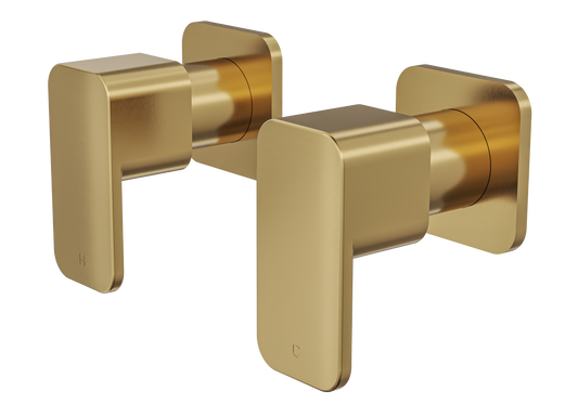 Zia Wall Top Assemblies - Brushed Brass