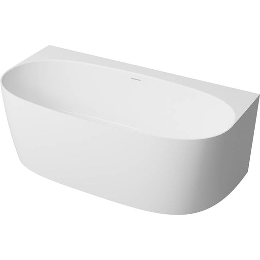 Narva 158 x 86 MagnaCast Back To Wall Bath â€“ Matte White