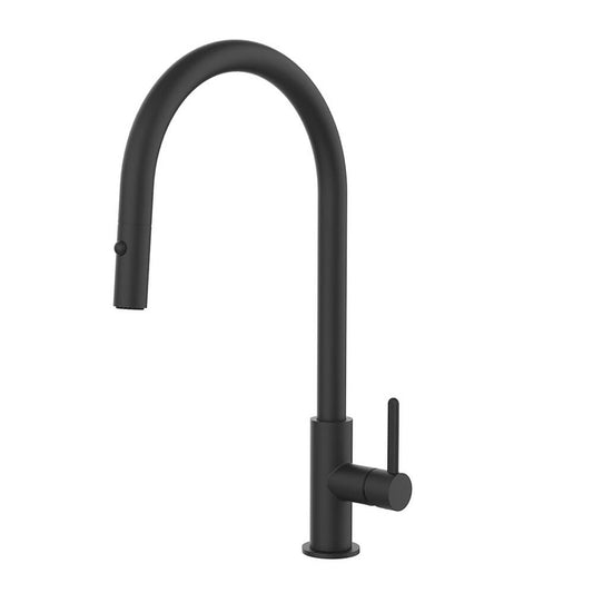 Naples Pull Out Sink Mixer - Matte Black