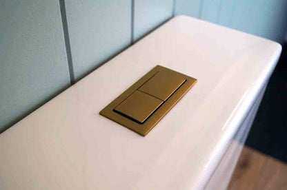 Brushed Brass Square Flush Buttons