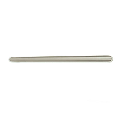 Radiant Cool Brushed Nickel 650mm NON-HEATED Round Single Bar Towel Rail