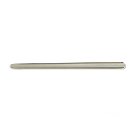 Radiant Cool Brushed Nickel 650mm NON-HEATED Round Single Bar Towel Rail
