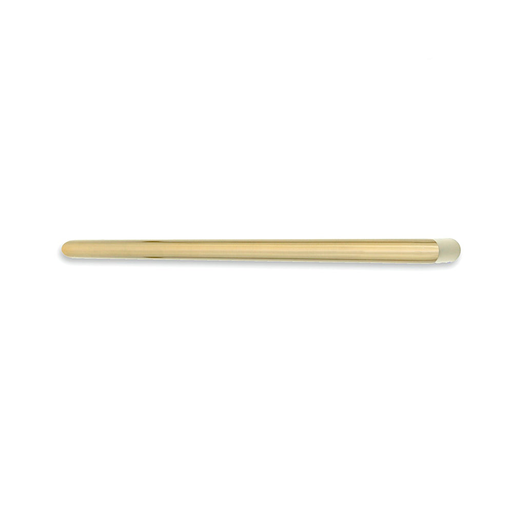 Radiant Light Gold 650mm NON-HEATED Round Single Bar Towel Rail