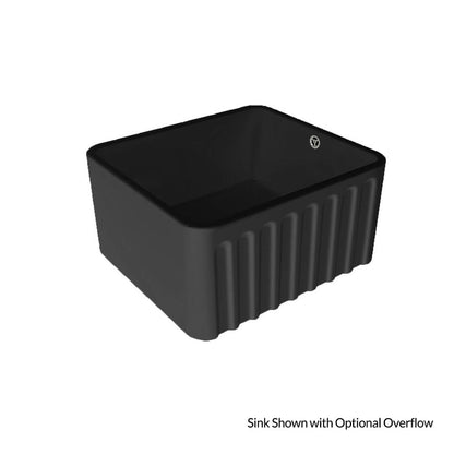 Novi 50x46 Fireclay Butler Sink - Matte Black