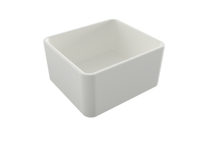 KIT - Novi 50x46 Fireclay Butler Sink â€“ Matte White With Overflow Incl. Waste