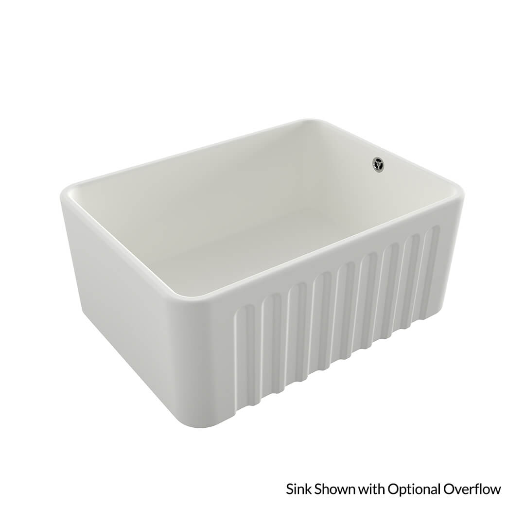 Novi 60x46 Fireclay Butler Sink - Matte White