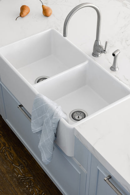 Novi 84x46 Double Bowl Fireclay Butler Sink
