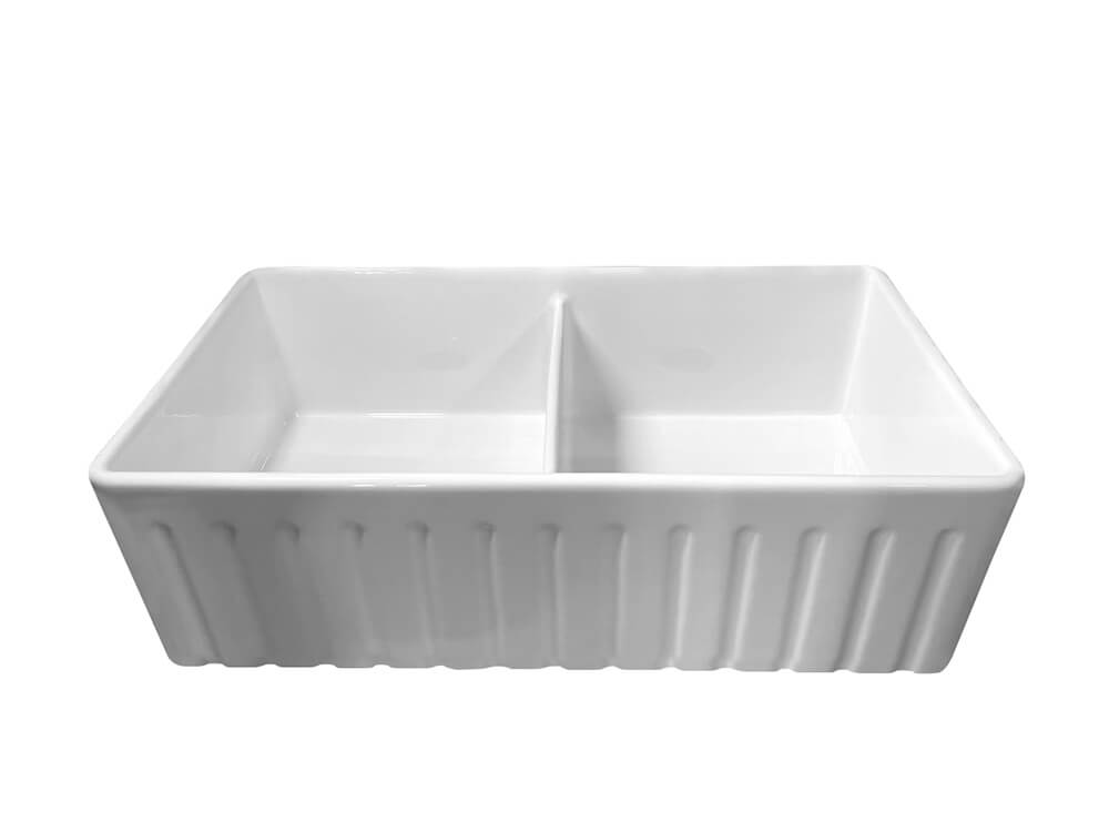 Novi 84x46 Double Bowl Fireclay Butler Sink