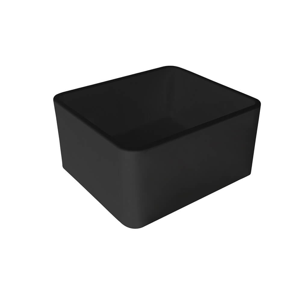 KIT - Novi 50x46 Fireclay Butler Sink â€“ Matte Black With Overflow Incl. Waste