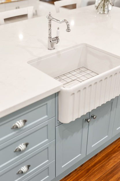 Novi 60x46 Fireclay Butler Sink - Gloss White