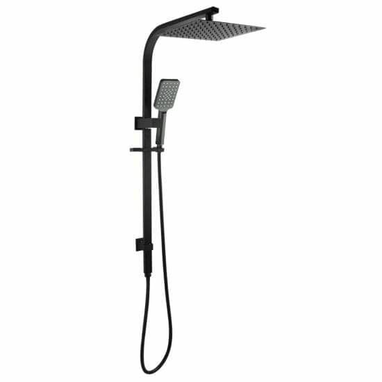 10 inch Square Black Shower Station Top Water Inlet
