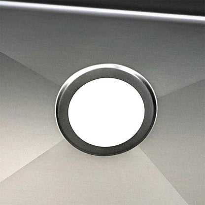 Round Corner Dark Grey Stainless Steel Handmade Single Bowl Kitchen Sink 440*440*205mm