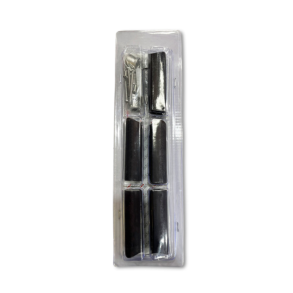 Radiant Full set matt black round 80mm brackets & fixings