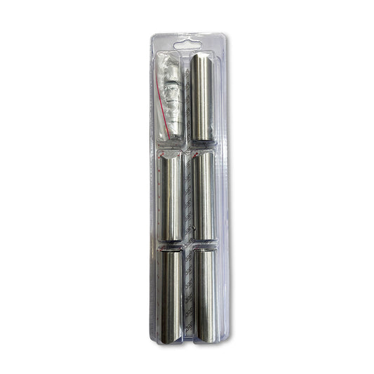 Radiant Full set brushed satin round 80mm brackets & fixings