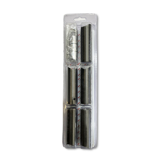Radiant Full set Gunmetal grey round 80mm brackets & fixings