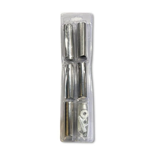 Radiant Full set standard polished round 80mm brackets & fixings