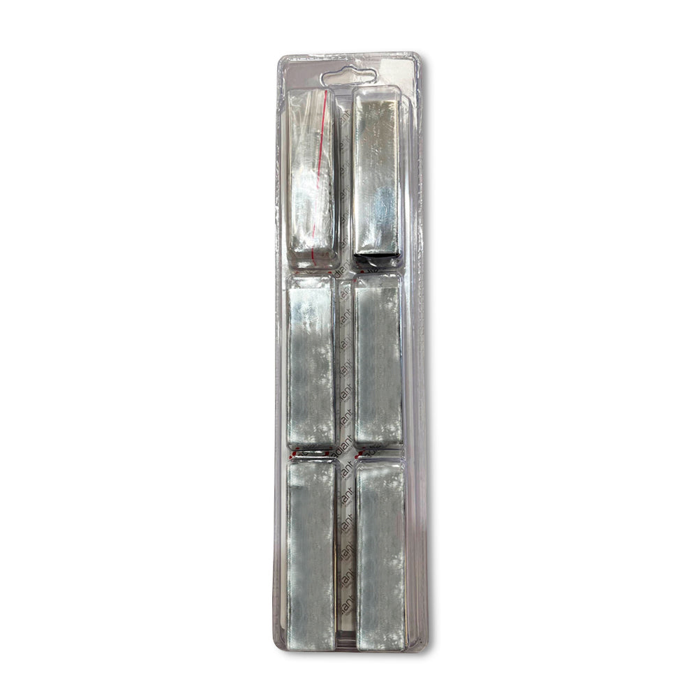 Radiant Full set standard polished square 80mm brackets & fixings