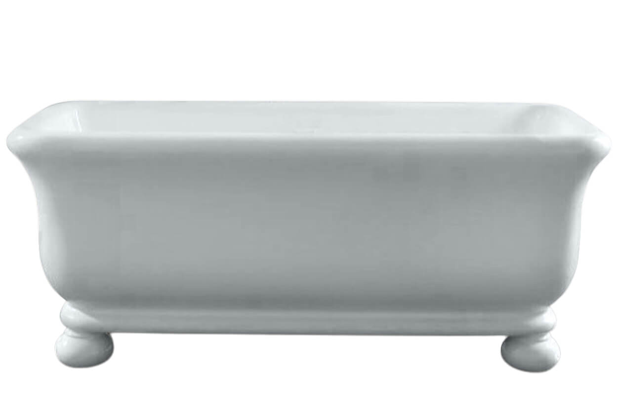 Kirkham 180 TitanCast Solid Surface Bath With Ball Feet - Special Finish