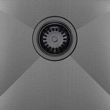 750mm Gun Metal Belle Luxe 1.0 Single Bowl Workstation Kitchen Sink - Slide Lip - Nano Coated 3mm Thick Stainless Steel Panel - Anti-Scratch