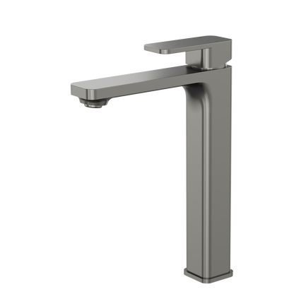 Zia Tall Basin Mixer - Gunmetal