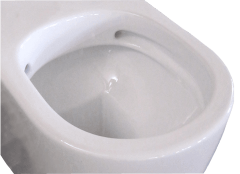 Narva Rimless Floor Pan with Thick seat, Geberit Inwall Cistern & ABS Button