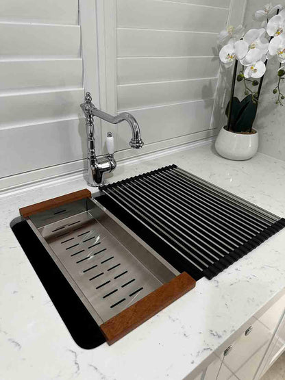 43x32 Sink Roller Mat Drainer â€“ Stainless Steel