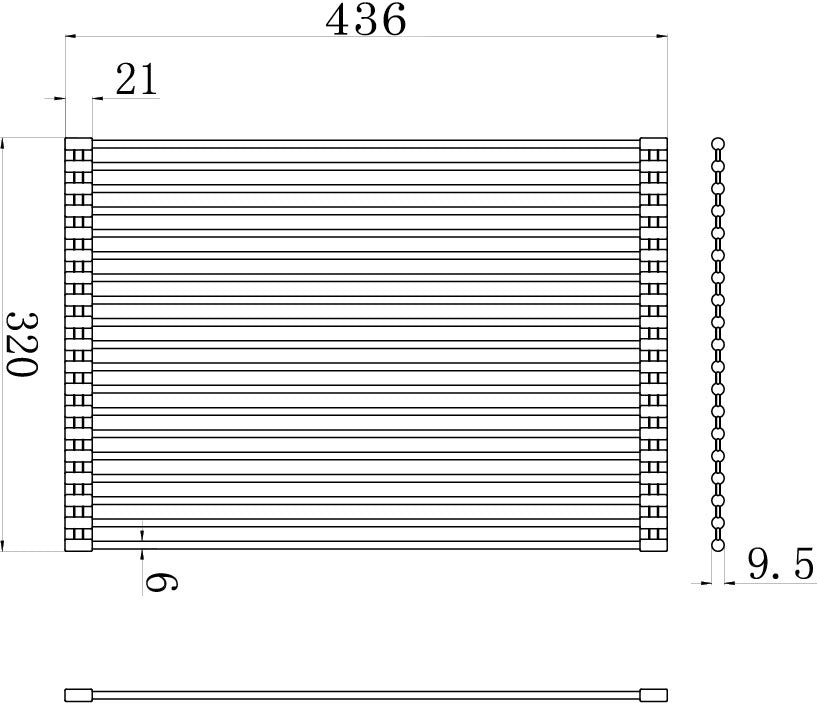 43x32 Sink Roller Mat Drainer â€“ Brushed Brass