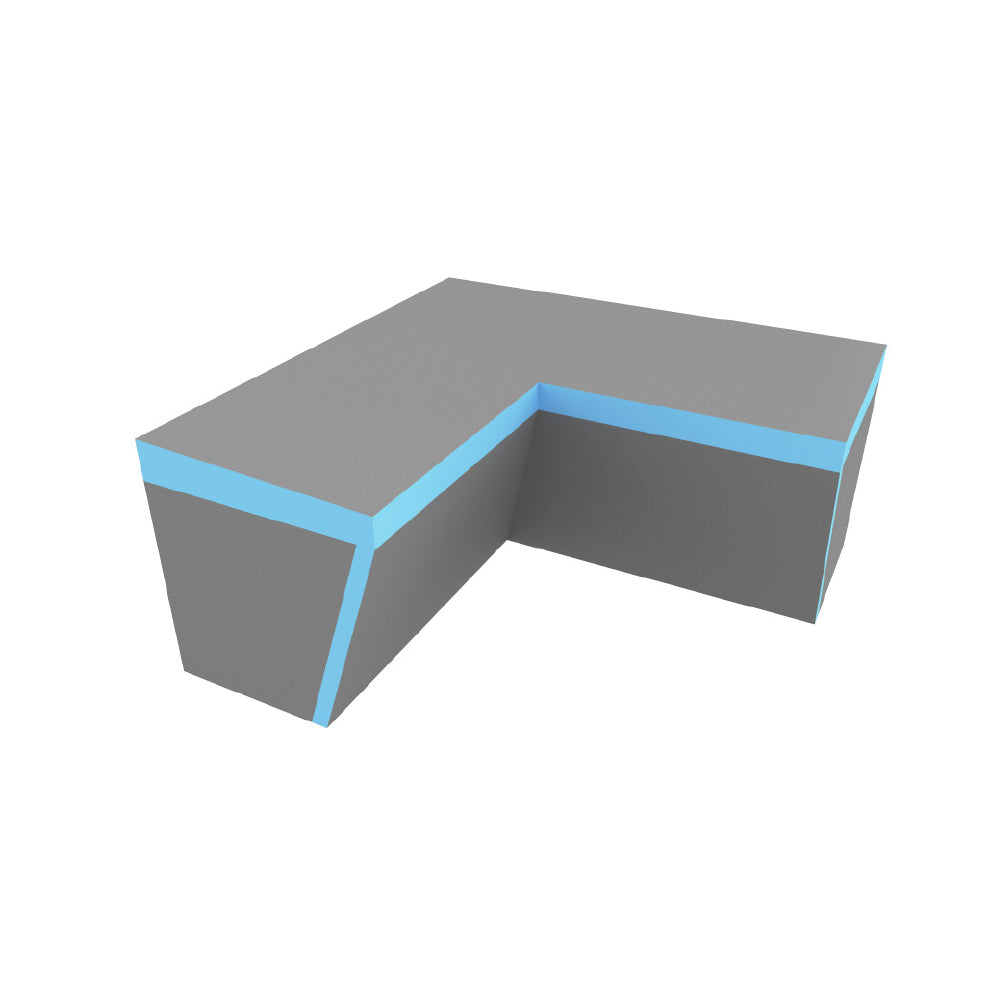 Radiant Pack of 1 - Thermasheet corner shower seat 1000 x 450 x 470 mm