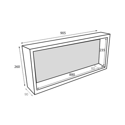 Radiant Thermaniche wall niche 260 x 905 x 90 mm