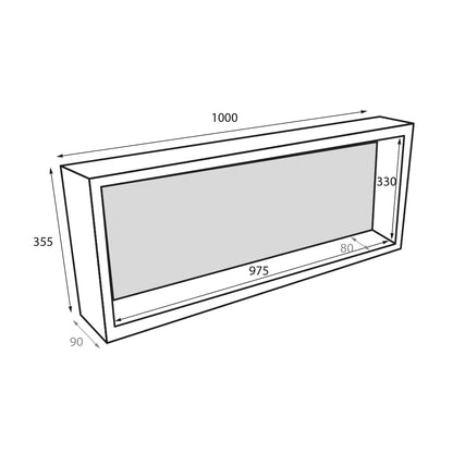 Radiant Thermaniche wall niche 355 x 1000 x 90 mm